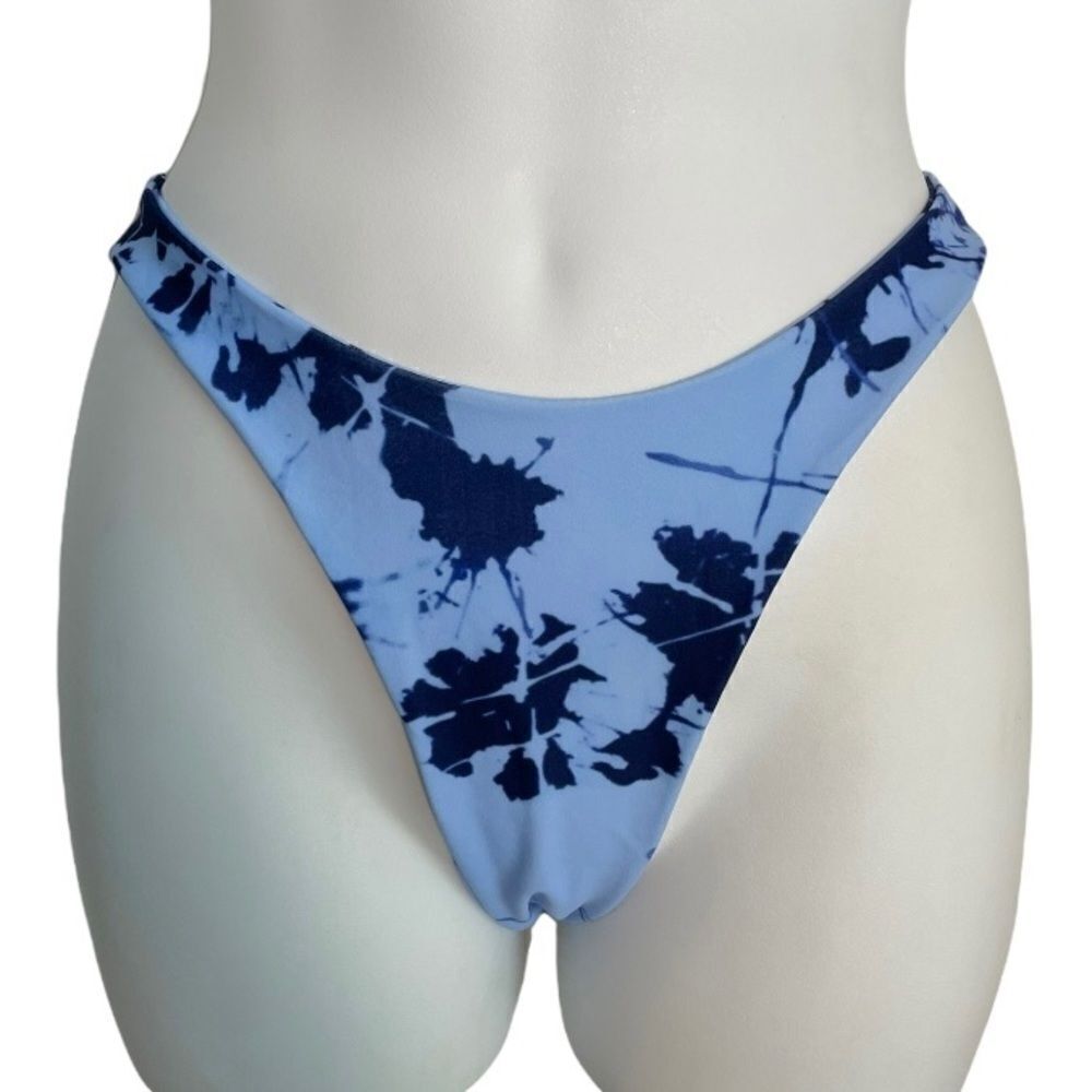 Shein Tie Dye Blue Bikini Bottom M